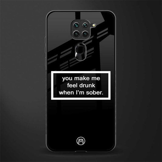 you make me feel drunk black edition glass case for redmi note 9 image