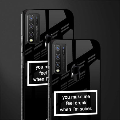 you make me feel drunk black edition glass case for vivo y50 image-2