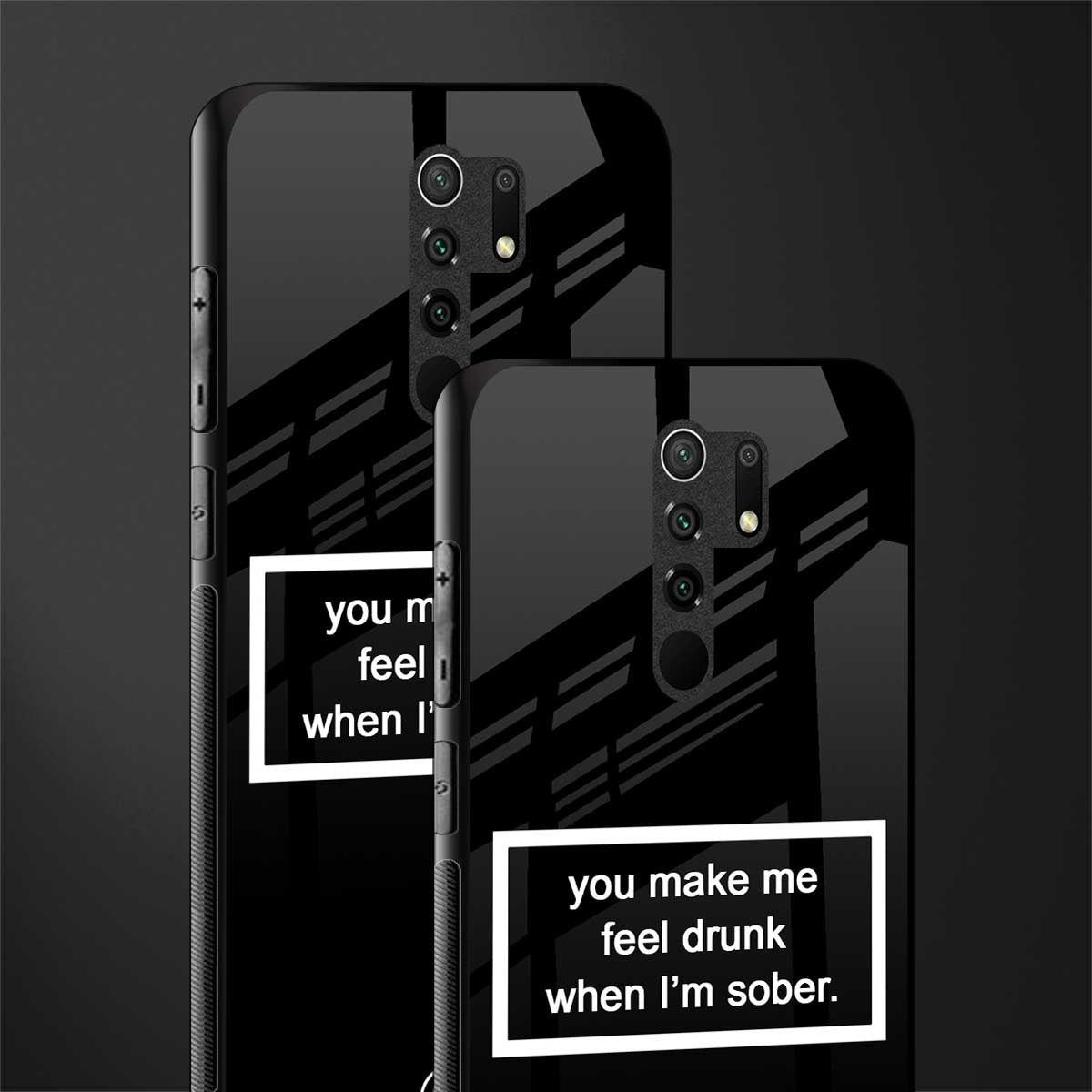 you make me feel drunk black edition glass case for redmi 9 prime image-2