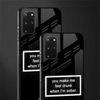 you make me feel drunk black edition glass case for samsung galaxy s20 plus image-2