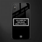 you make me feel drunk black edition glass case for redmi 9a image