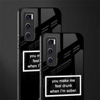 you make me feel drunk black edition glass case for vivo v20 se image-2