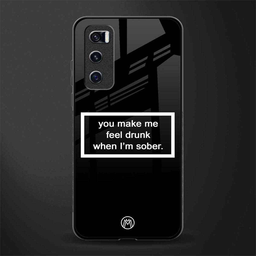 you make me feel drunk black edition glass case for vivo v20 se image