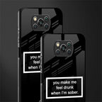 you make me feel drunk black edition glass case for poco x3 pro image-2