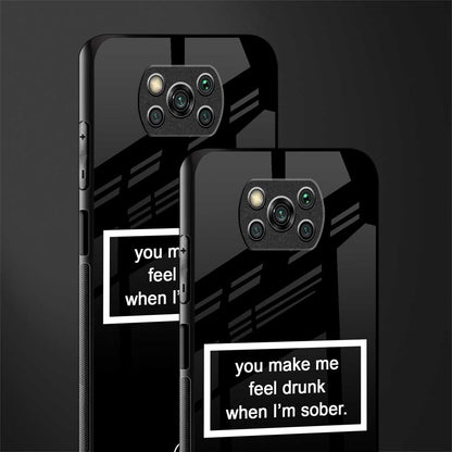 you make me feel drunk black edition glass case for poco x3 pro image-2
