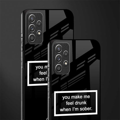 you make me feel drunk black edition glass case for samsung galaxy a72 image-2