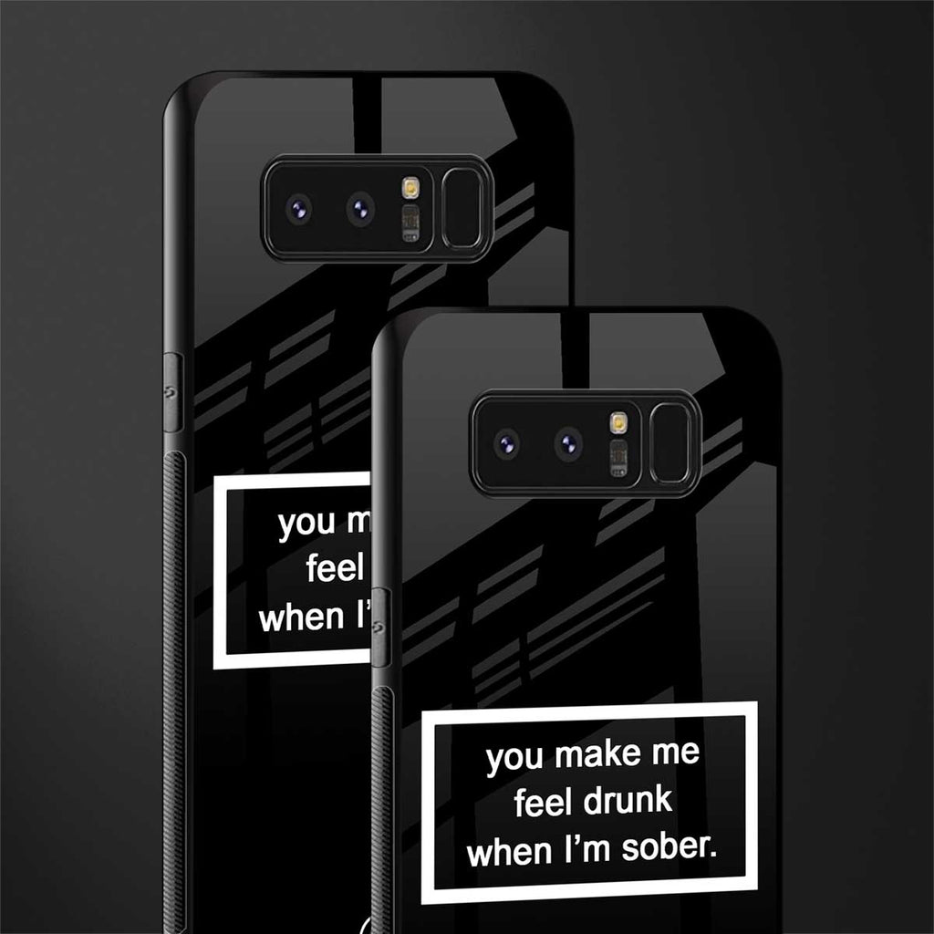 you make me feel drunk black edition glass case for samsung galaxy note 8 image-2