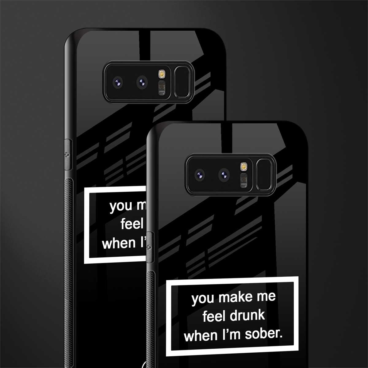you make me feel drunk black edition glass case for samsung galaxy note 8 image-2