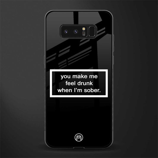 you make me feel drunk black edition glass case for samsung galaxy note 8 image