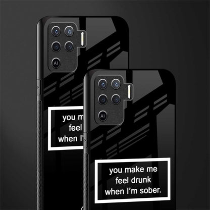 you make me feel drunk black edition glass case for oppo f19 pro image-2