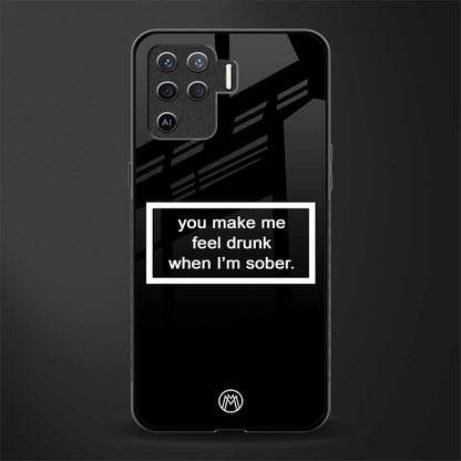 you make me feel drunk black edition glass case for oppo f19 pro image