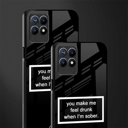 you make me feel drunk black edition glass case for realme 8i image-2