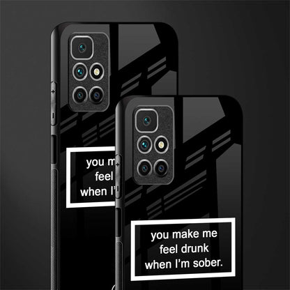 you make me feel drunk black edition glass case for redmi 10 prime image-2