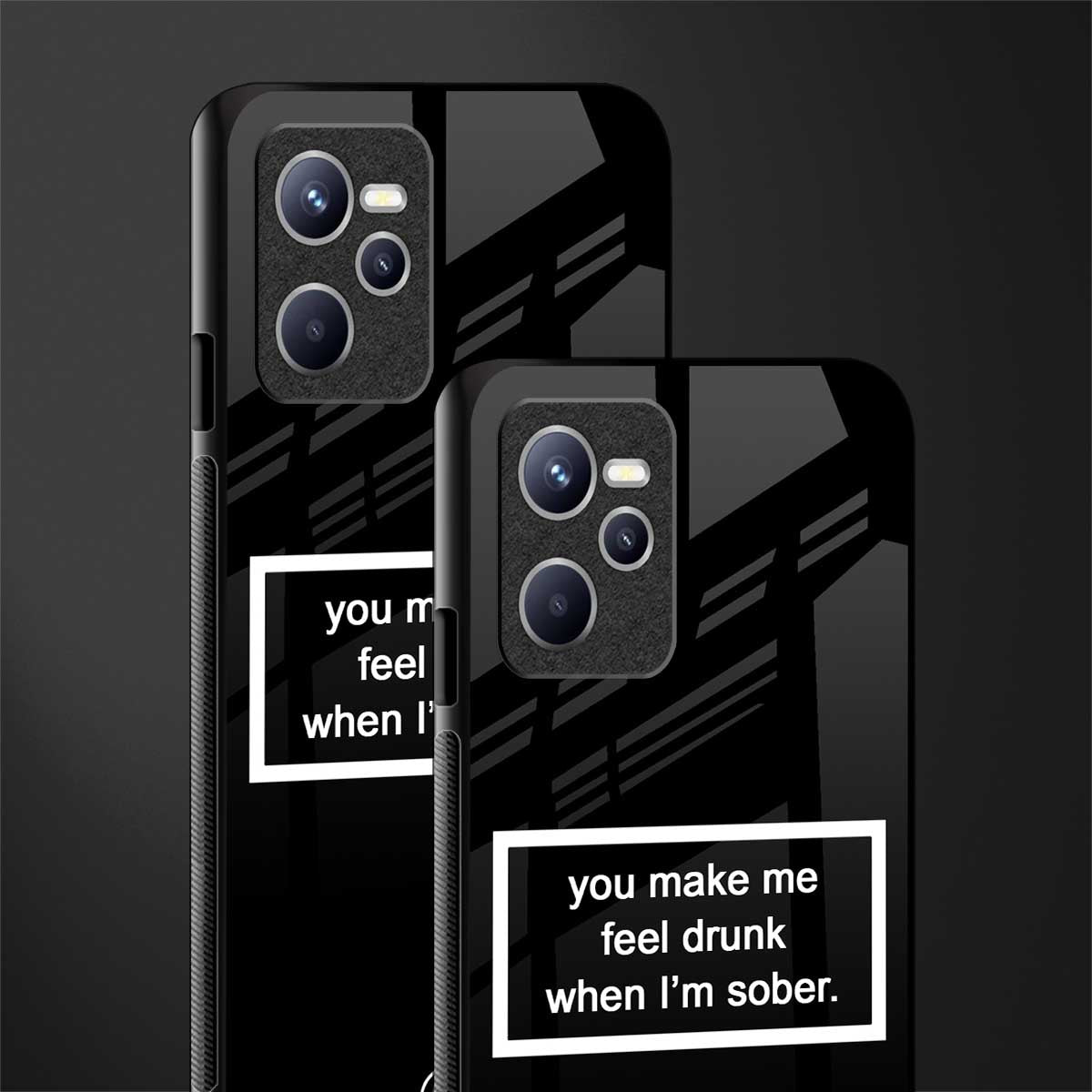 you make me feel drunk black edition glass case for realme c35 image-2