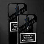 you make me feel drunk black edition glass case for oneplus 7t pro image-2