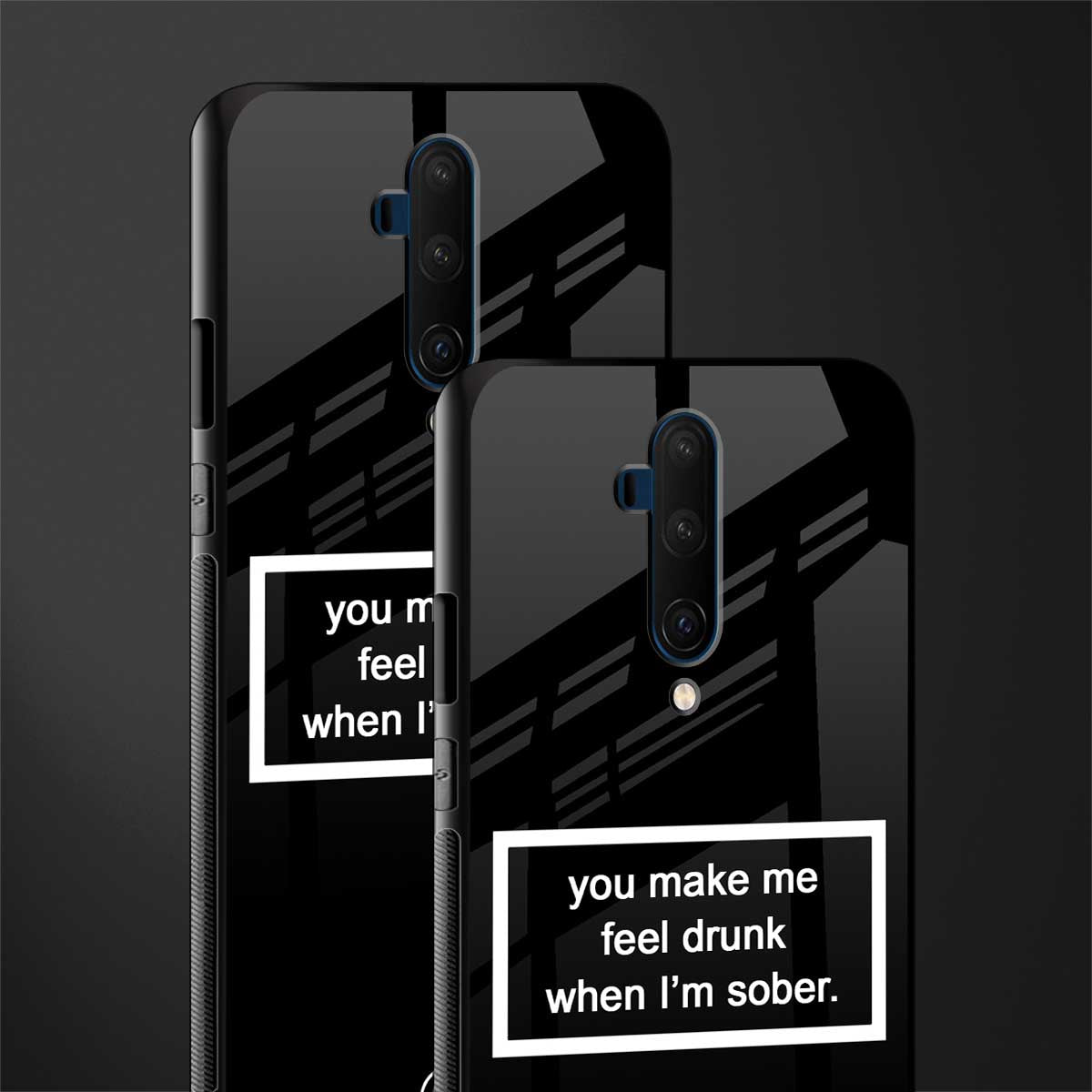 you make me feel drunk black edition glass case for oneplus 7t pro image-2
