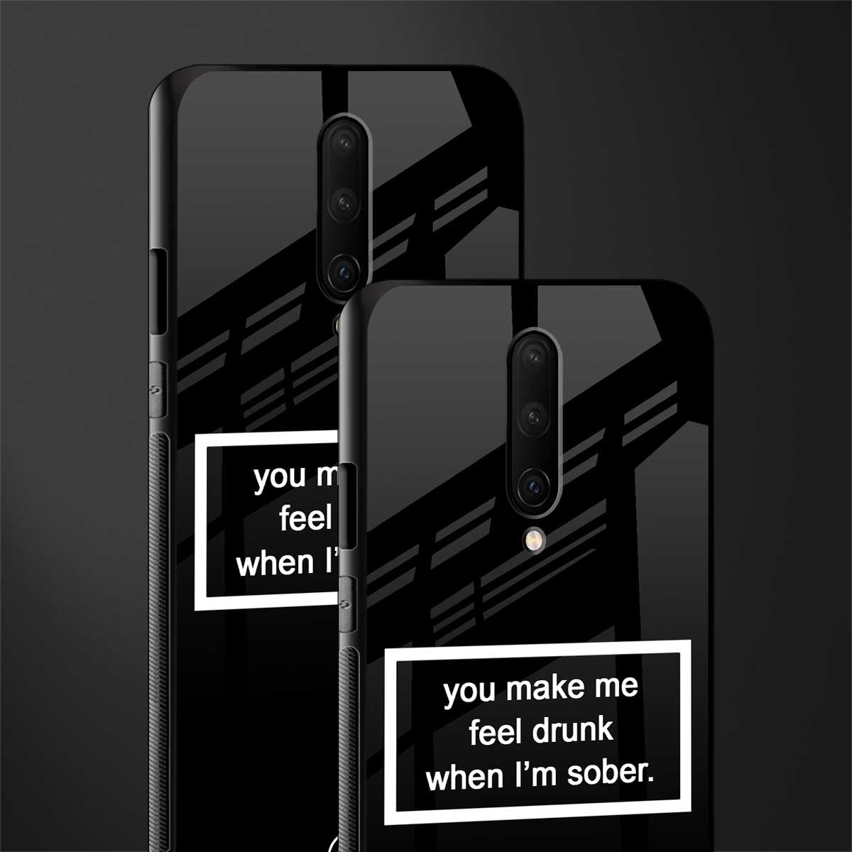 you make me feel drunk black edition glass case for oneplus 7 pro image-2