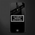 you make me feel drunk black edition glass case for oneplus 7 image