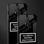 you make me feel drunk black edition glass case for oneplus 8 pro image-2