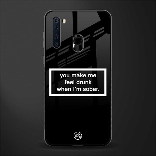 you make me feel drunk black edition glass case for samsung a21 image