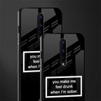 you make me feel drunk black edition glass case for oneplus 8 image-2