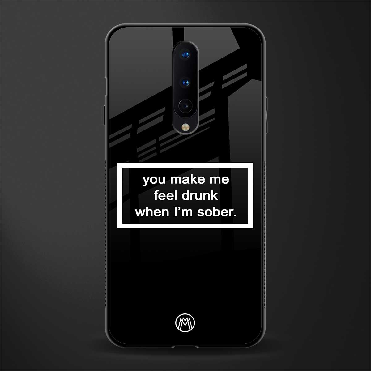 you make me feel drunk black edition glass case for oneplus 8 image