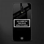 you make me feel drunk black edition glass case for oneplus 6t image