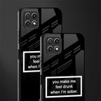 you make me feel drunk black edition back phone cover | glass case for samsung galaxy f42