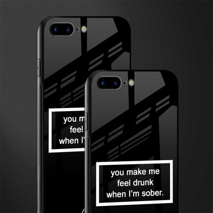 you make me feel drunk black edition glass case for iphone 7 plus image-2