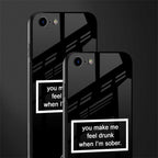 you make me feel drunk black edition glass case for iphone 7 image-2