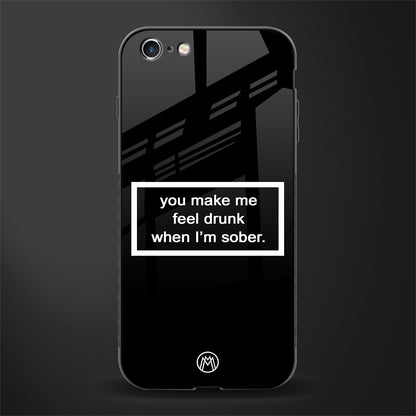you make me feel drunk black edition glass case for iphone 6 plus image