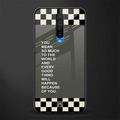 you mean so much to the world glass case for poco x2 image