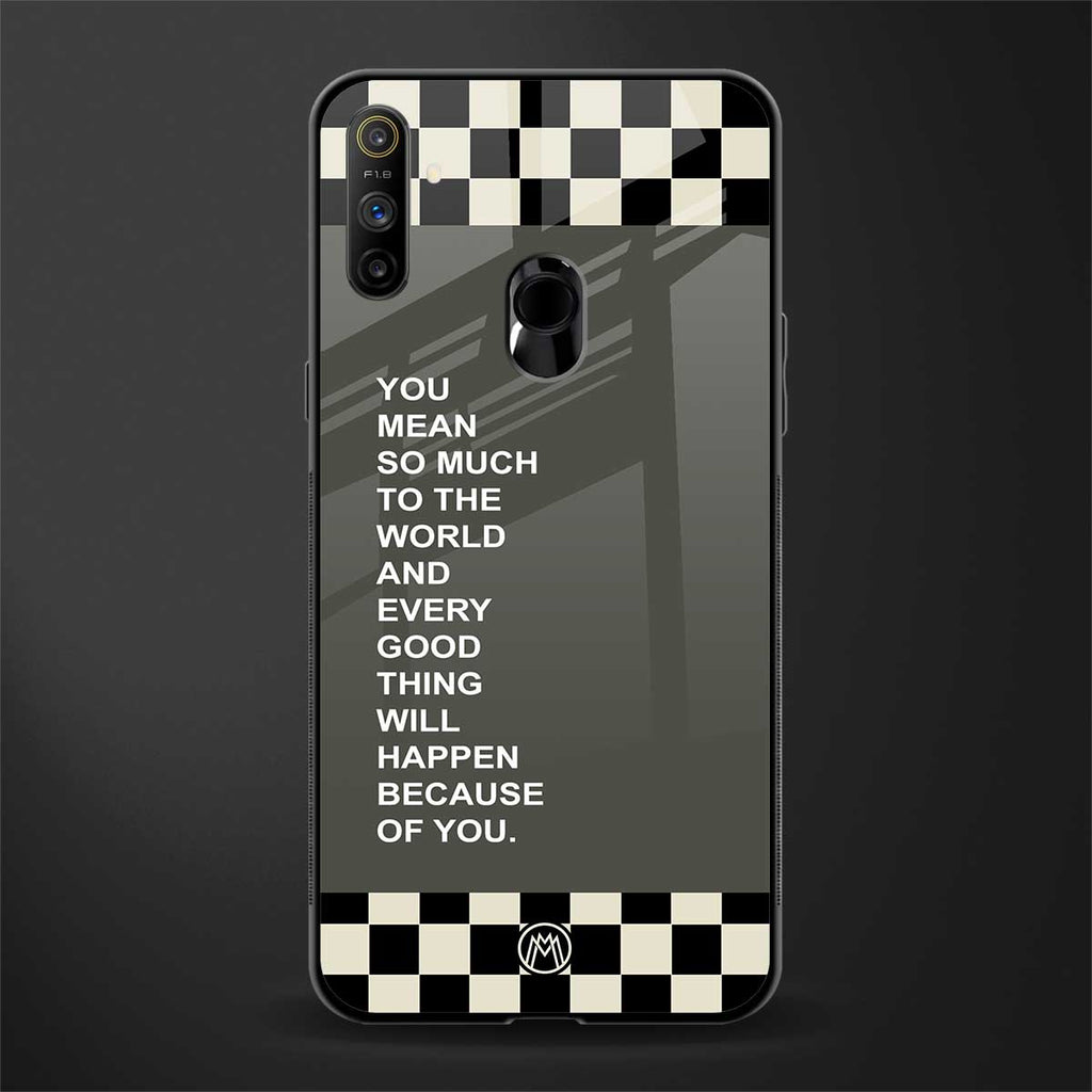 you mean so much to the world glass case for realme narzo 10a image