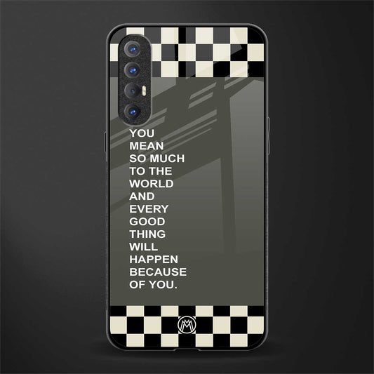 you mean so much to the world glass case for oppo reno 3 pro image