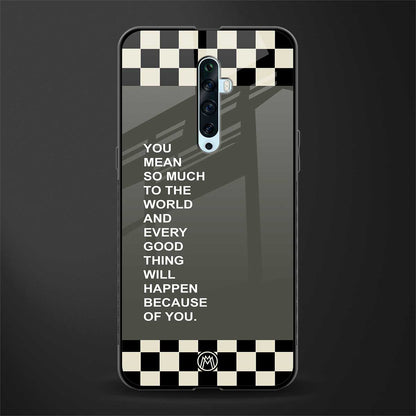 you mean so much to the world glass case for oppo reno 2f image