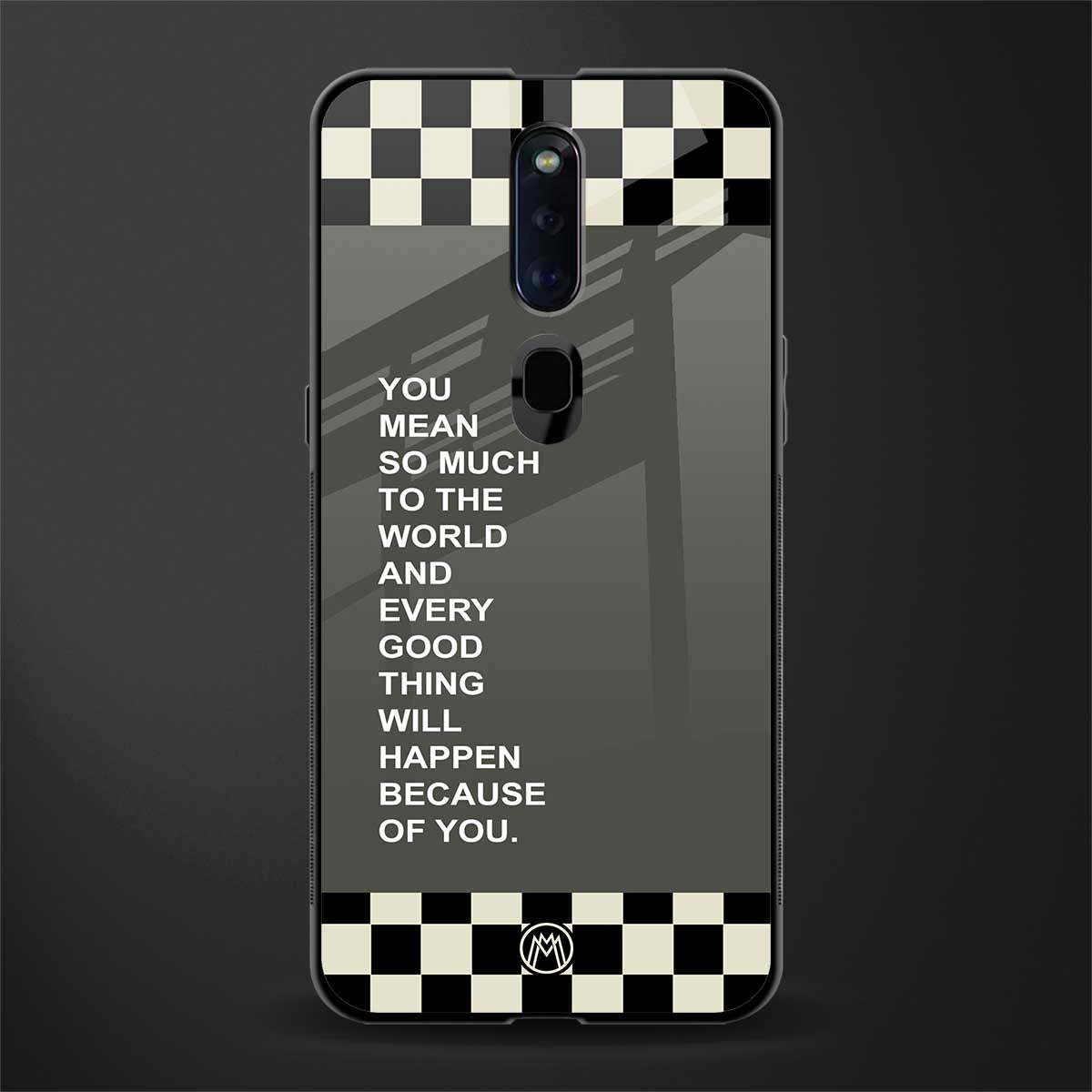 you mean so much to the world glass case for oppo f11 pro image