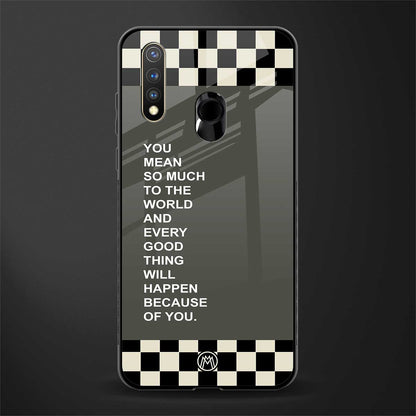 you mean so much to the world glass case for vivo y19 image