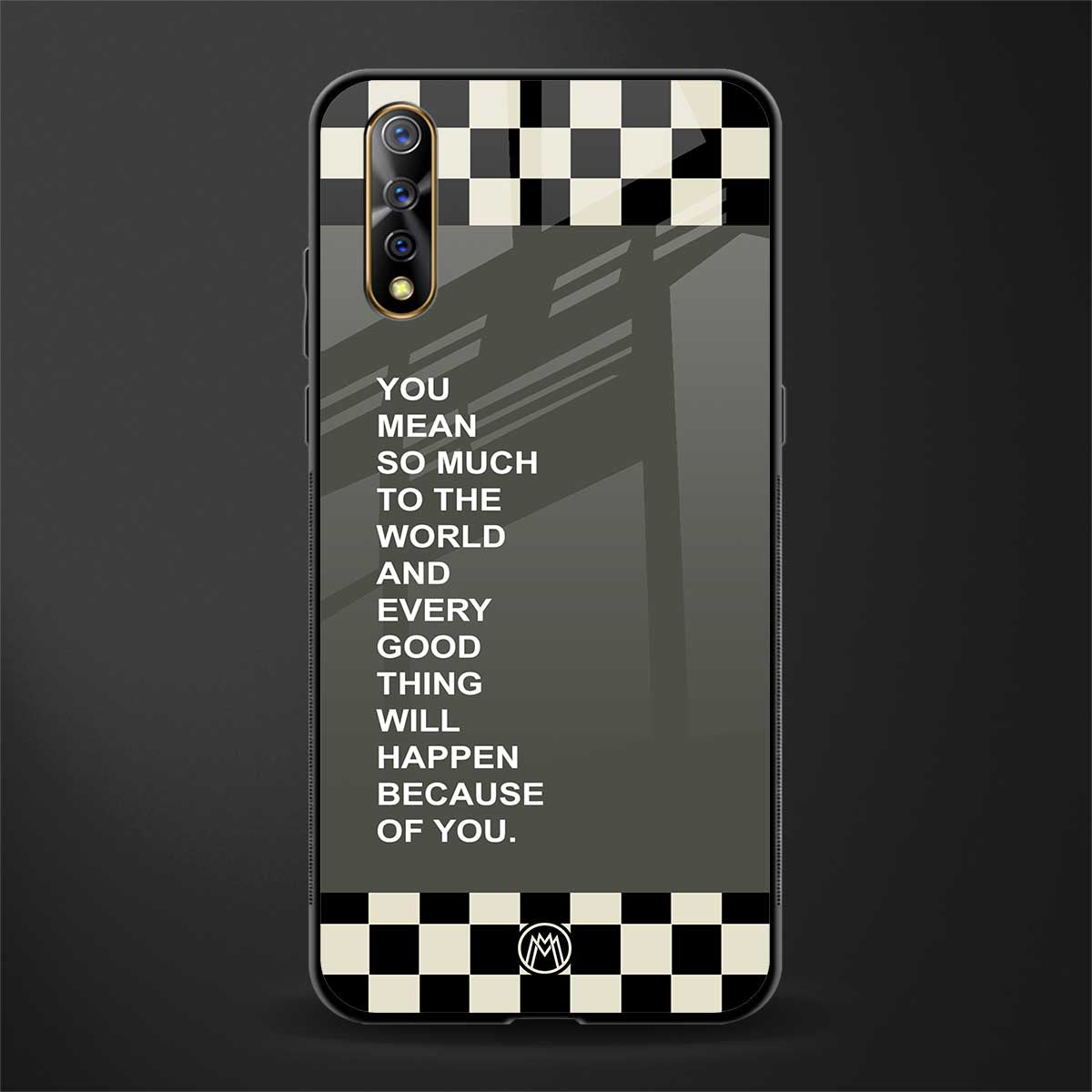 you mean so much to the world glass case for vivo z1x image