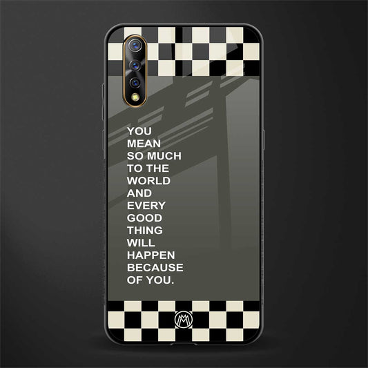 you mean so much to the world glass case for vivo z1x image