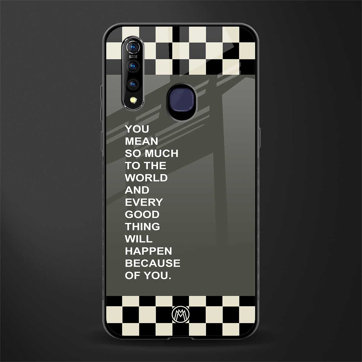 you mean so much to the world glass case for vivo z1 pro image