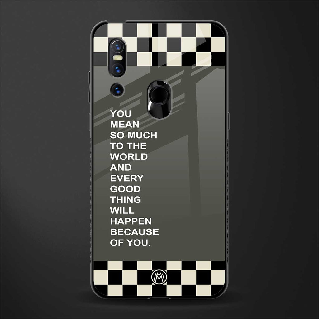 you mean so much to the world glass case for vivo v15 image