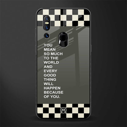 you mean so much to the world glass case for vivo v15 image