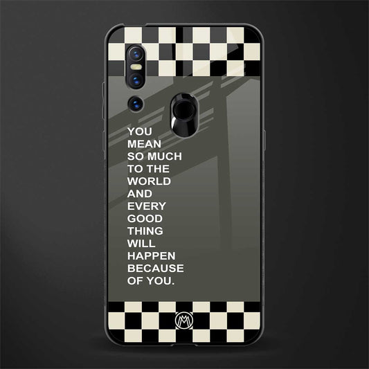 you mean so much to the world glass case for vivo v15 image