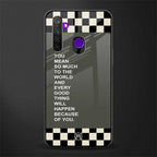 you mean so much to the world glass case for realme 5 pro image