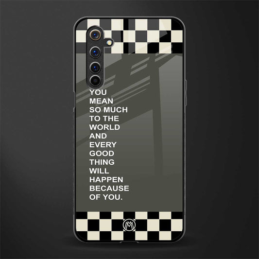you mean so much to the world glass case for realme 6i image