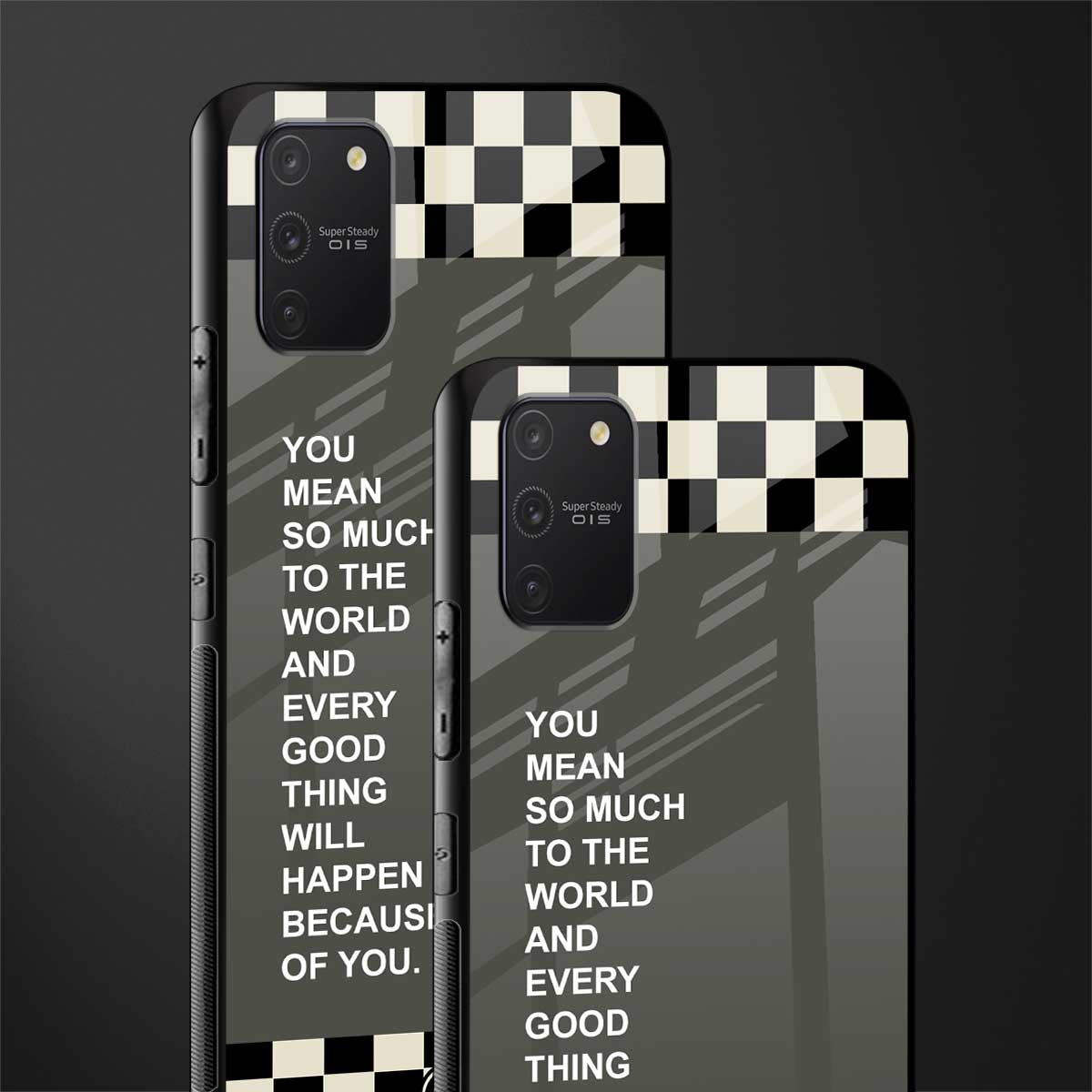 you mean so much to the world glass case for samsung galaxy s10 lite image-2