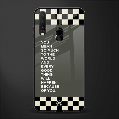 you mean so much to the world glass case for vivo y15 image