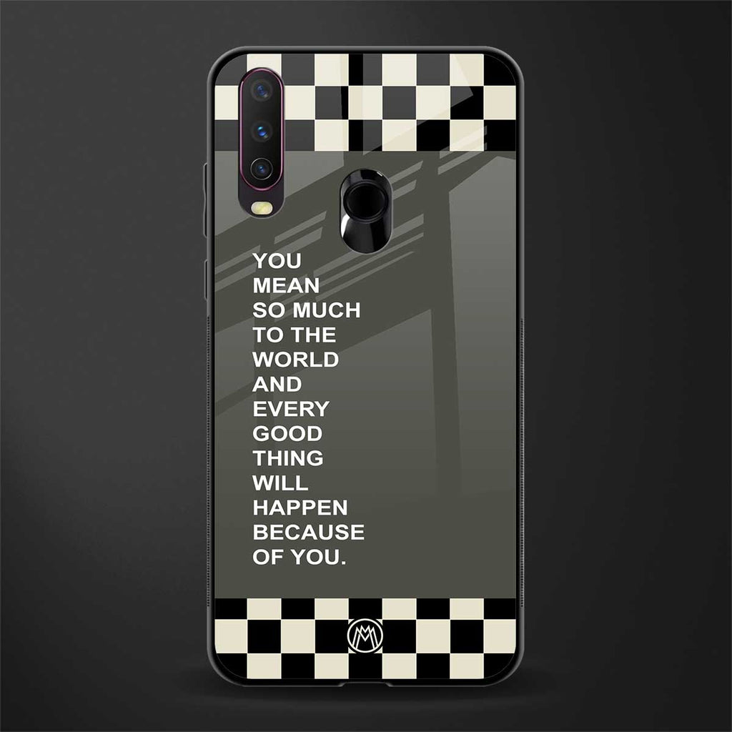 you mean so much to the world glass case for vivo y12 image