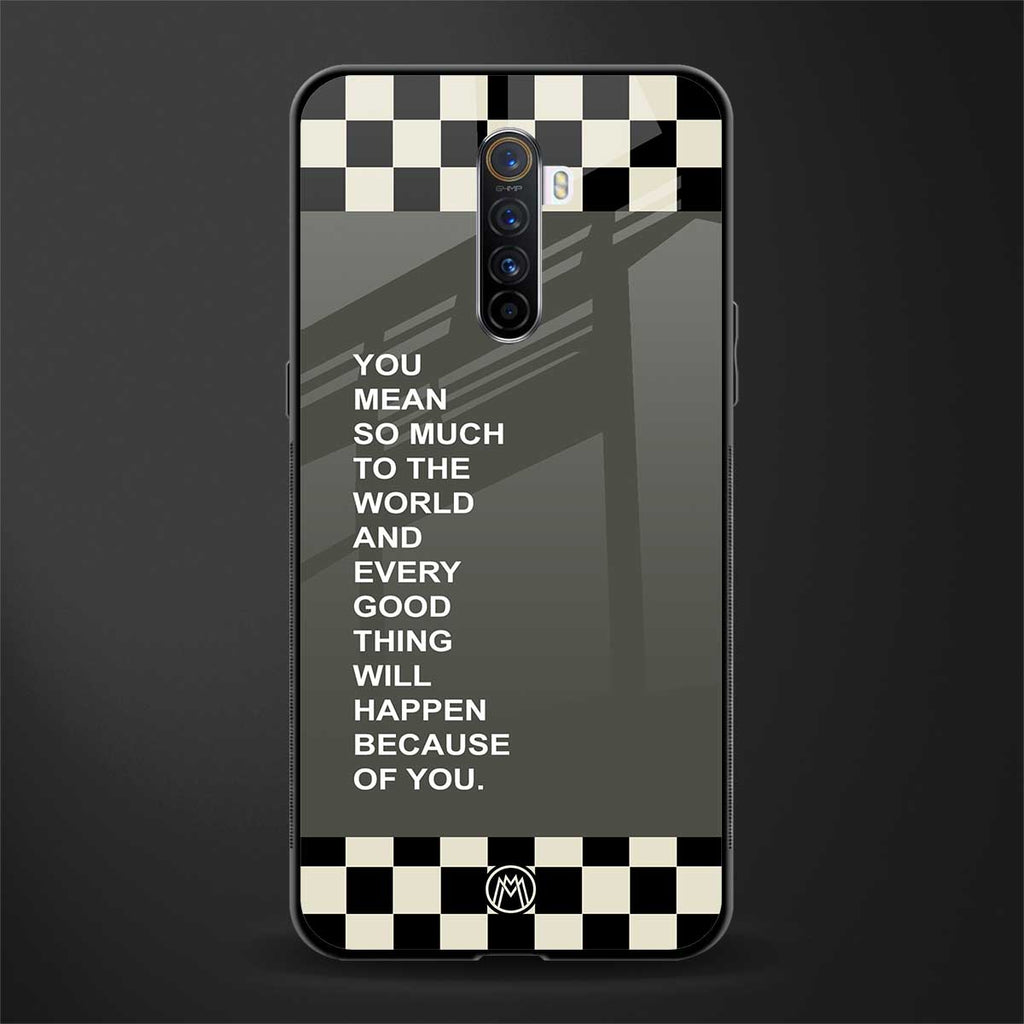 you mean so much to the world glass case for realme x2 pro image