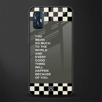 you mean so much to the world glass case for vivo v17 image